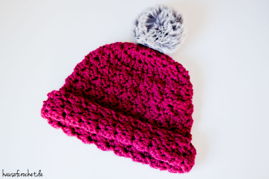 DIY Anleitung - Häkelmütze Beanie Berry Dream