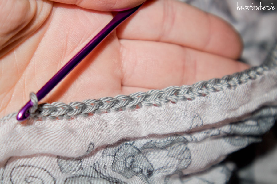 Einfache Häkelborte für Schal häkeln