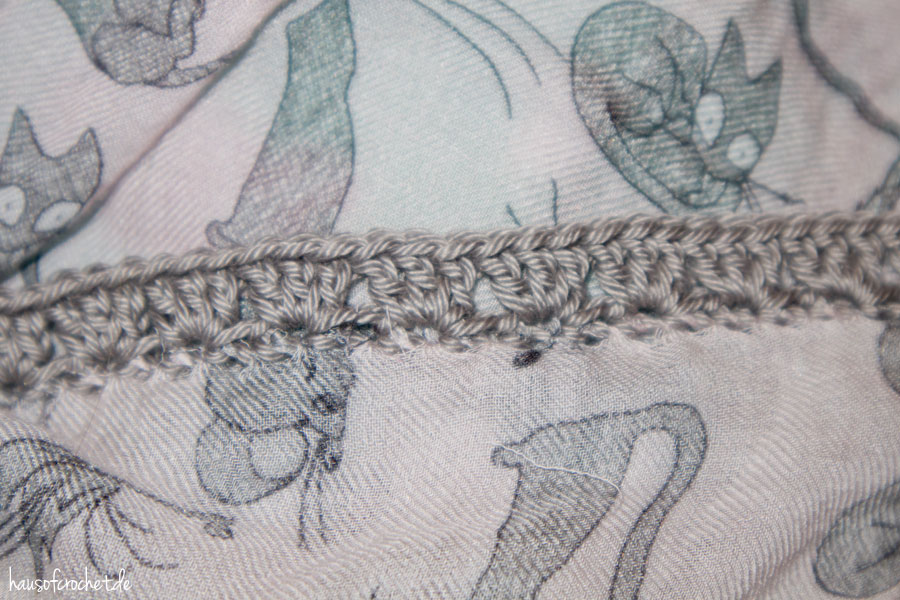 Einfache Häkelborte für Schal häkeln