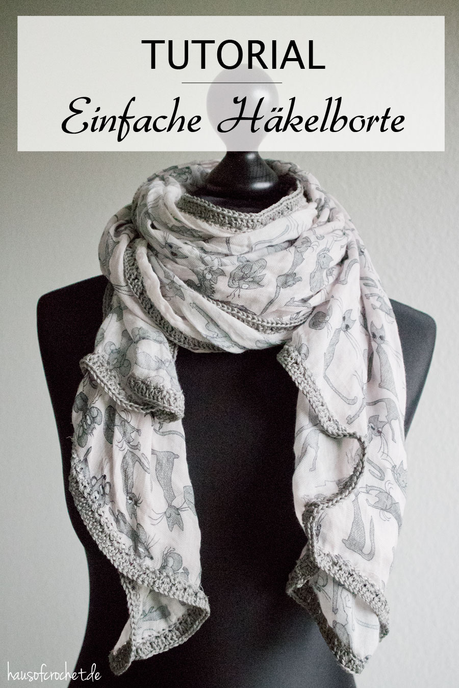 Einfache Häkelborte für Schal häkeln