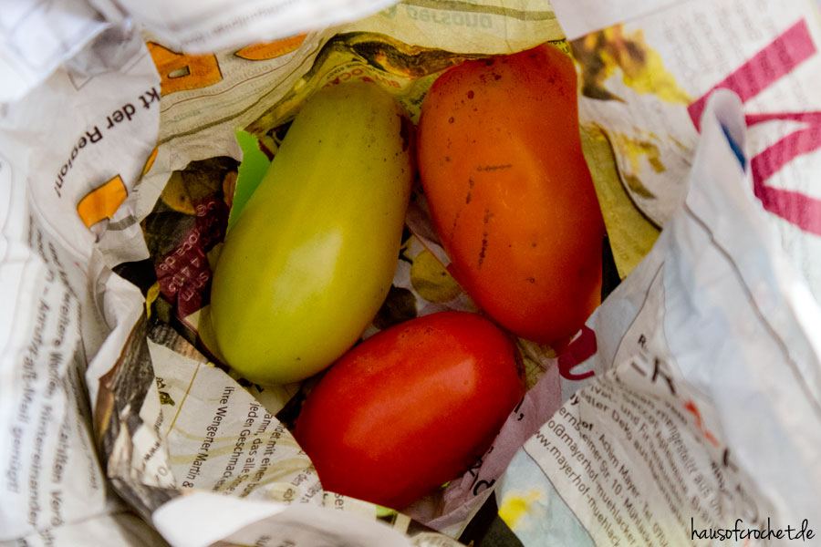 Der Herbst im Balkongarten - Tomaten